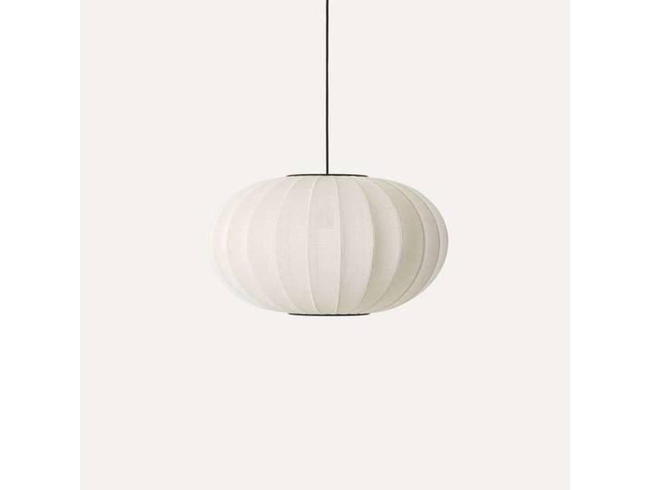 Knit-Wit 57 Oval Pendelleuchte Pearl White - Made By Hand - Schlafzimmer - Aluminium