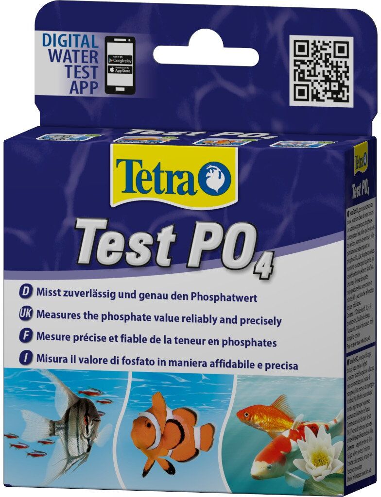 Tetra Test PO4 Test dell'Acqua Controlla Misura il Valore di Fosfati in Acquari d'Acqua Dolce Marini e nel Laghetto Stagno