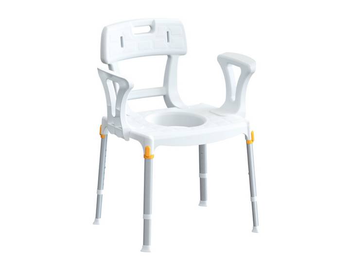 Able2 Atlantis - Toiletstoel - Verstelbare zithoogte 39-54 cm - Lichtgewicht kunststof