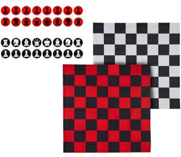 Evergreen "Checkers/Chess Outdoor Reversible Game Set with Storage Bag - 48"" x 48"""