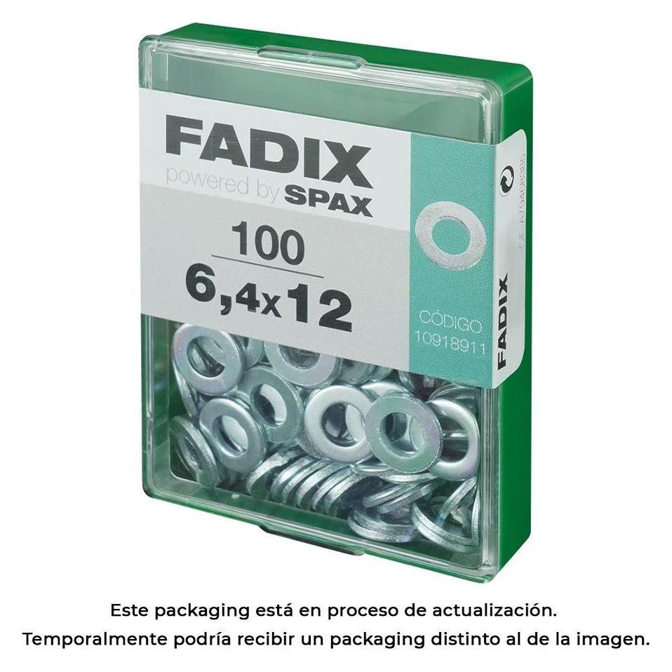 Fadix Box m 100 Stück. Zink-Unterlegscheibe 6,4x12mm (49395382)