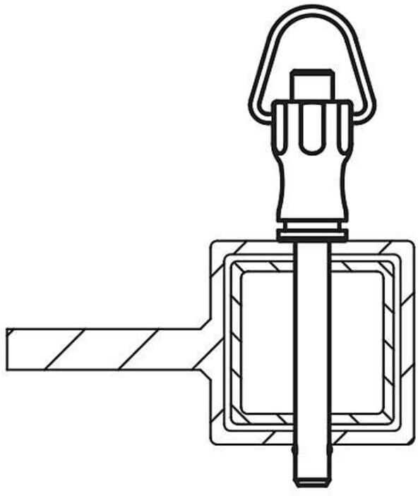 KIPP Kugelsperrbolzen Form B 10mm 40mm Griffmulde Ring (K0790.101510040)