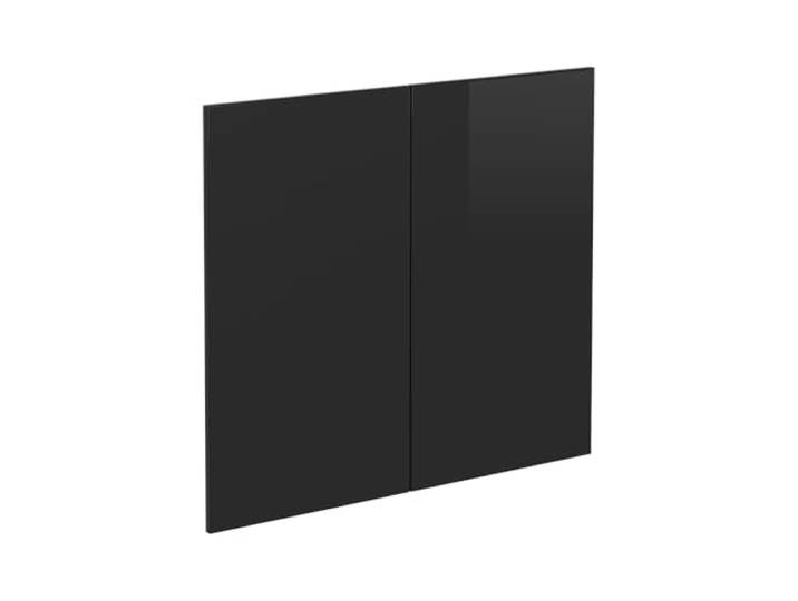 Vicco Küchenfront R-Line , Schwarz Hochglanz 79.2 x 71.3 cm Möbelfront für den Spülenunterschrank, passend für R-Line Küchenschränke zur einfachen Montage