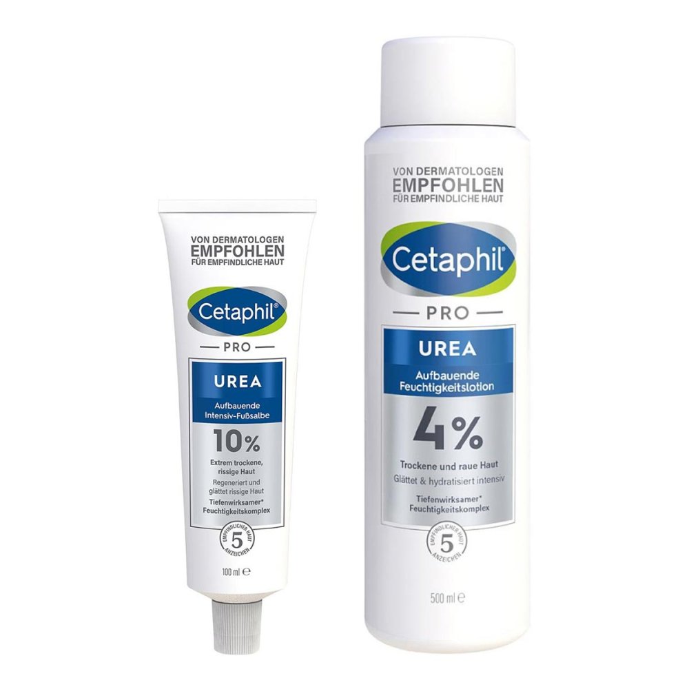 Galderma Laboratorium GmbH Cetaphil Pro Urea 4% Lotion + Urea 10% Fußsalbe 08105080