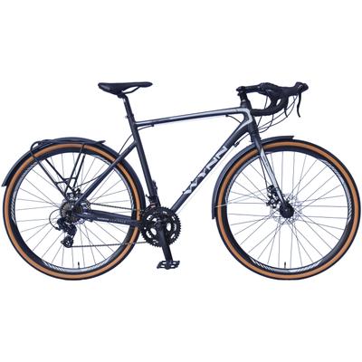 Gravelbike WYNN "GRL1.1" Gr. 54, grau (grau, grau), Fahrräder, 54cm, 28 Zoll (71,12cm) hinten: 28 Zoll (71,12cm)