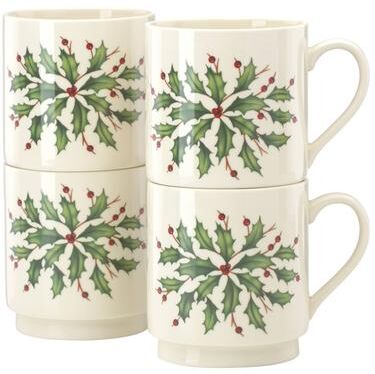 Lenox Hosting the Holidays 4-piece Stackable Mug Set