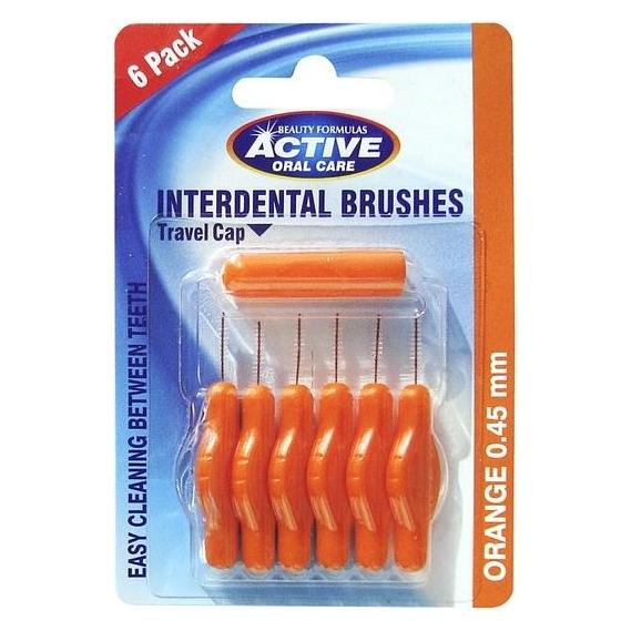 Beauty Formulas Active Oral Care - Interdental Brushes Interdental Cleaners 0.45Mm 6Pcs. (6x, 0.45 mm) (5012251011341)