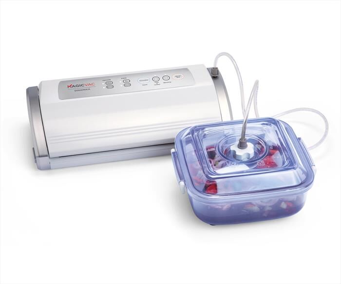 MAGIC VAC Macchina Sottovuoto Con Portarotolo Dinamika-silver Bianco