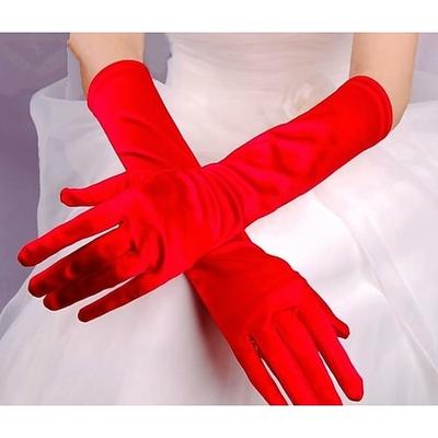 Terylen Ellenbogen Länge Handschuh Einfach / Handschuhe Mit Einfarbig Hochzeit / Party-Handschuh