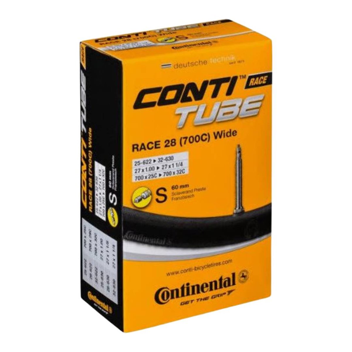 Câmara Continental Race 700x25-32 Válvula Presta 60 mm