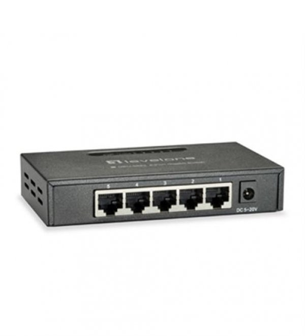 LevelOne Switch 5x GE Metall (GEU-0523)