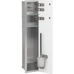 WC-Wandcontainer 2 schwarze Glastüren BxH: 178x825 mm Anschlag rechts