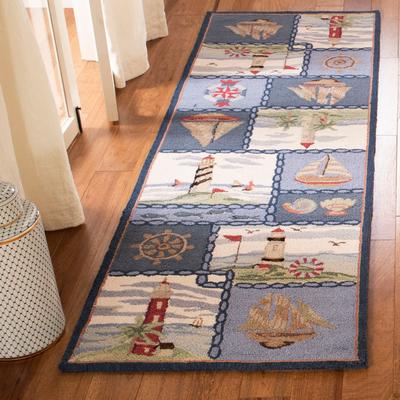 SAFAVIEH Handmade Chelsea Mikayla French Country Nautical Wool Rug
