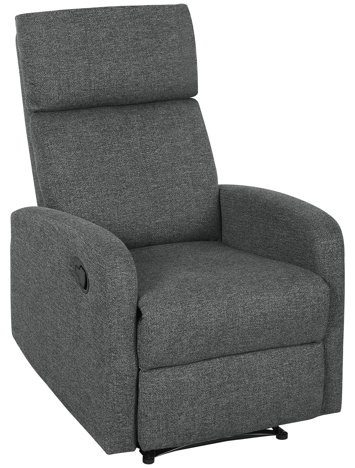 MH Handel Moderne Relaxfauteuil met Verstelbare Voetensteun, Grijs