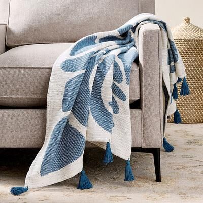 Quill Hand Woven Cotton Throw - Grandin Road