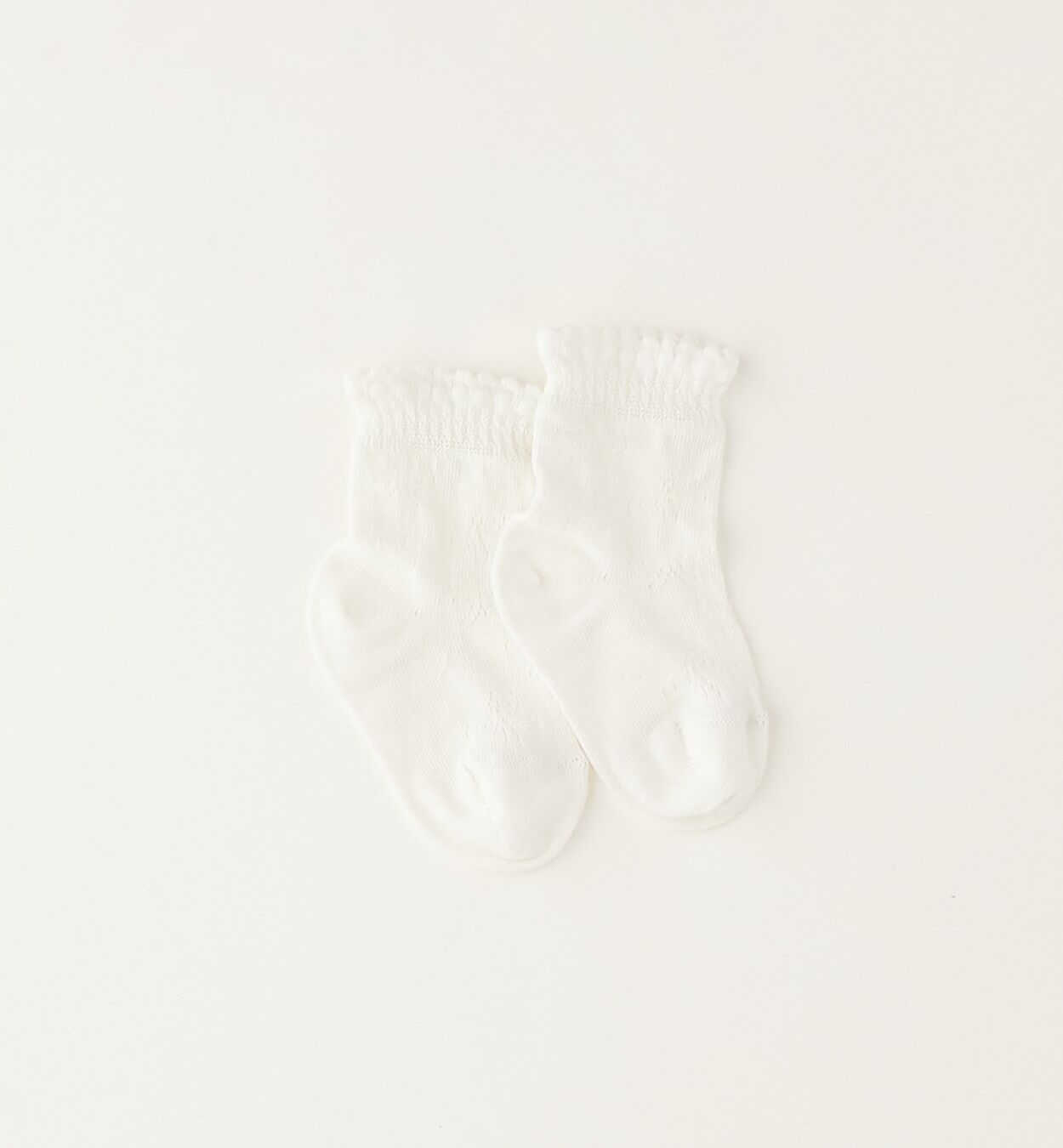 Socken IDO "BABY GIRL ACCESSORIES", Jungen, Gr. 12,5, sanftes weiß, Baumwolle, Socken Socken