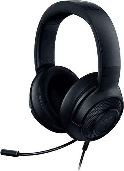 Auriculares gaming - Razer Kraken X Lite, De diadema, Con cable, Multiplataforma, Micrófono, Negro
