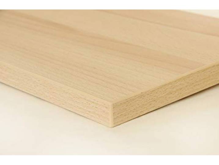 Schreibtischplatte 200x80 aus Holz DIY Schreibtisch direkt vom Hersteller vielseitig einsetzbar - Tischplatte Arbeitsplatte Werkbankplatte mit 125kg Belastbarkeit & Kratzfestigkeit - Kernbuche