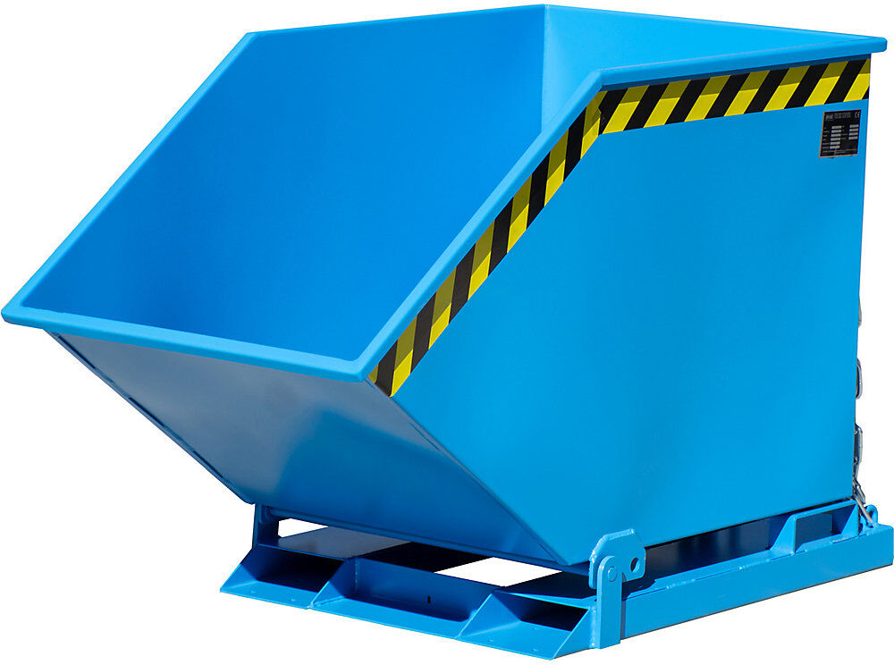 Späne-Kippmulde, Volumen 400 Liter, lichtblau eurokraft pro
