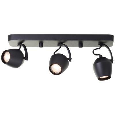 BRILLIANT Deckenstrahler "Vertino", schwarz, 3, H: 17cm, 1 Stk., Leuchten, GU10, 350 lm, 3000 K, dimmbar, Deckenstrahler