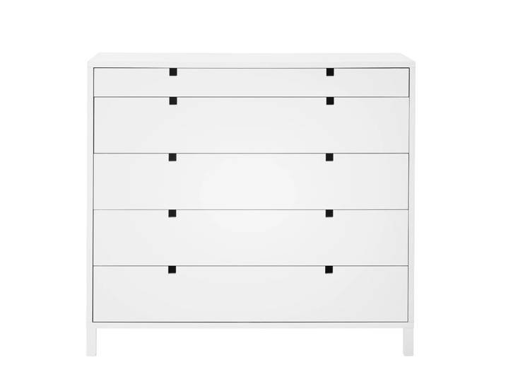 1898 Commode Square 5 tiroirs Blanc