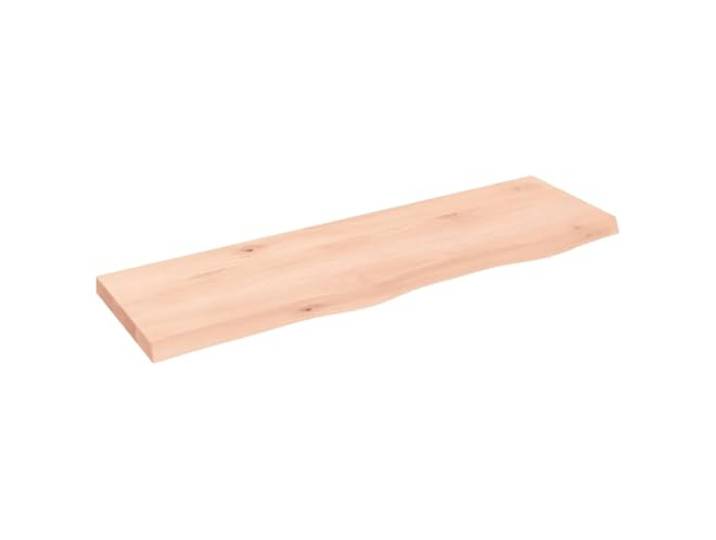 LASWWQMRF Wandregal Massivholz Eiche 100x30 cm Unbehandelt Handgemachtes Wandboard aus Eiche mit Naturkante. Vielseitig nutzbar im Wohnzimmer, Bad oder Flur als stabile Ablage.