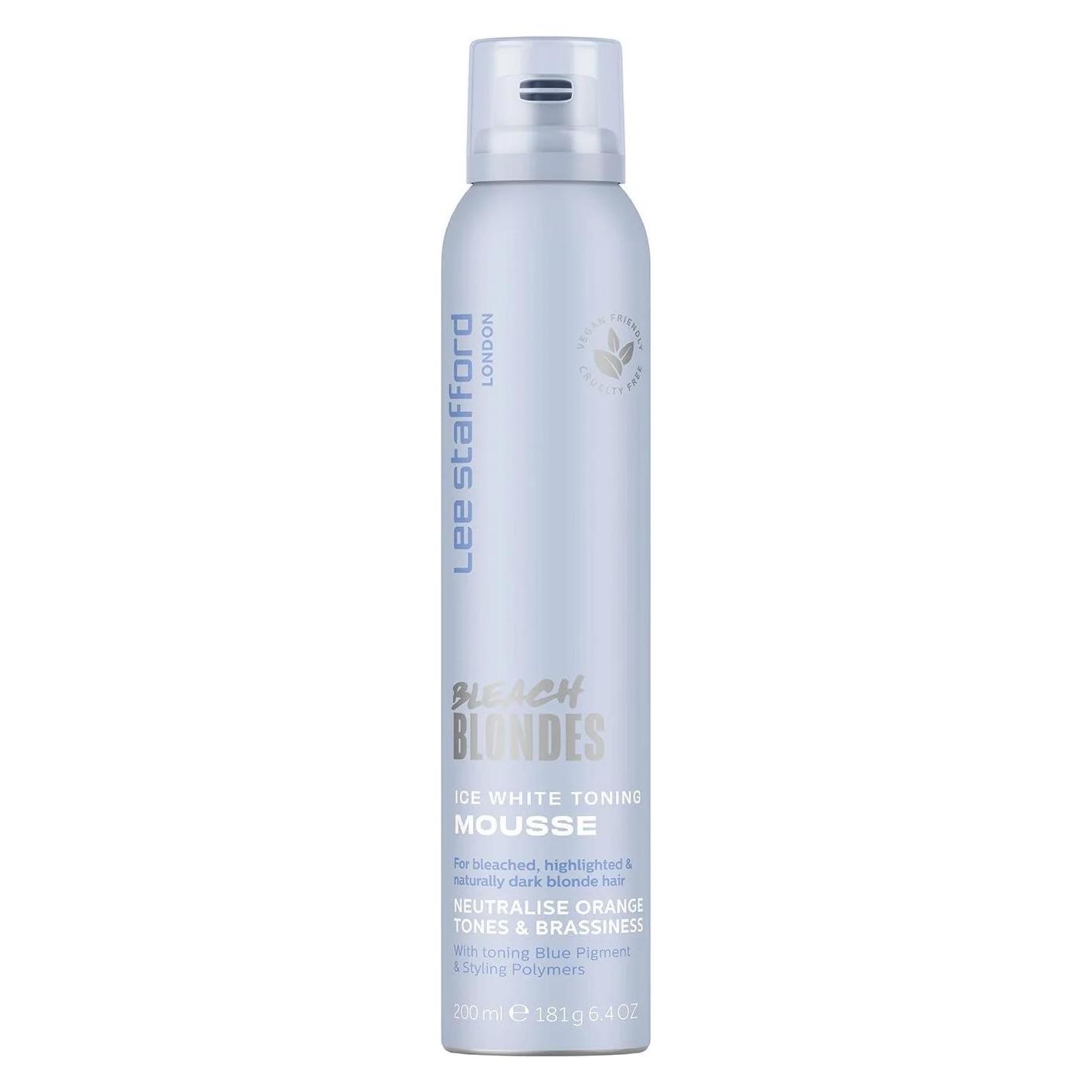 Lee Stafford Bleach Blondes Ice White Toning Mousse 200 ml (Schaumfestiger, 200 ml) (1014069)
