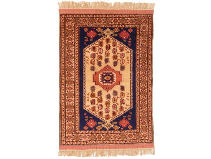 Afghan Mauri Kabul Teppich 113x160 Handgeknüpft Orientteppich Wolle mit Seide
