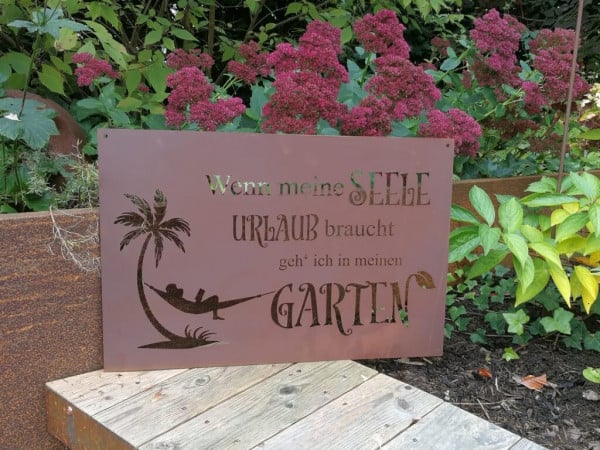 Ferrum Art Design Gedichtentafel Vakantie