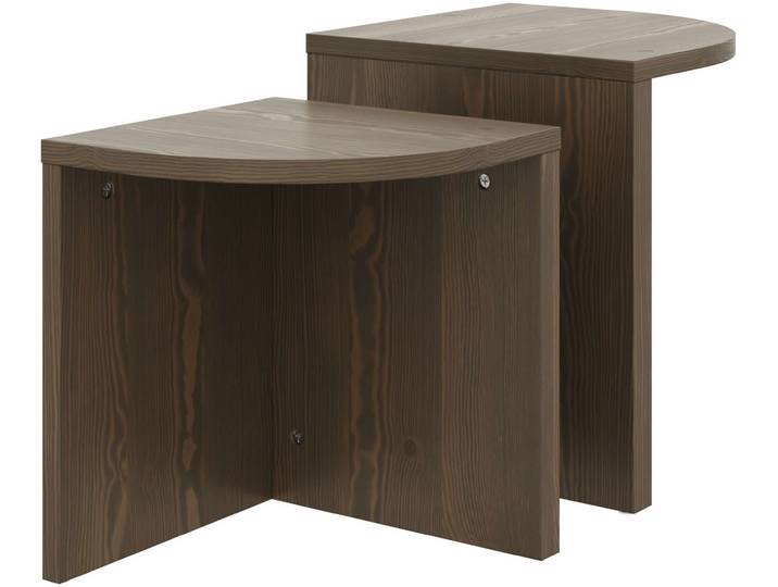 Satztisch KARUP DESIGN COMBINE Tables Set, Couchtisch, Beistelltisch, Satztisch, 2’er Set , braun, B:43cm H:47cm T:43cm, Tische, Satztisch, Beistelltischset aus FSC-zertifiziertem Kiefernholz