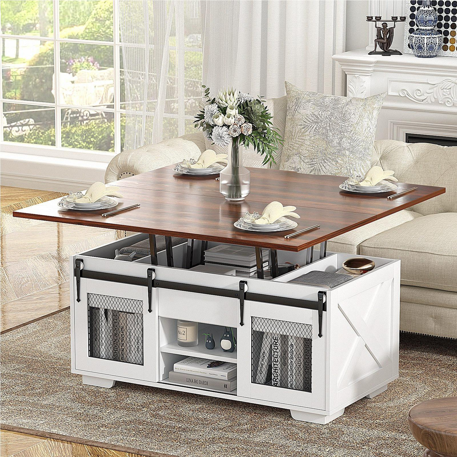 VOWNER Verstelbare multifunctionele 3-in-1 salontafel