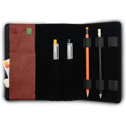 Barth & Bauer, Etui, PenSkin - vegano - salmon-red, (Mikrofaser), Stifteetui für Schreibaccessoires & Haftstreifen