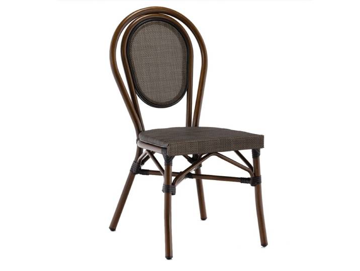 Chaise de terrasse BOULEVARD - Textilène noir