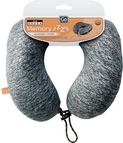 Almofada de Pescoço para Viagem Go Travel Memory ZZZ - Cinzenta