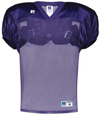 Russell Athletic S096BW Youth Stock Practice Jersey T-Shirt in Purple size Medium   Polyester