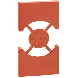 Legrand KR03 LivingNow 2-modulige Abd. für Steckdose Schutzko/Italienische Norm, Farbe Rot