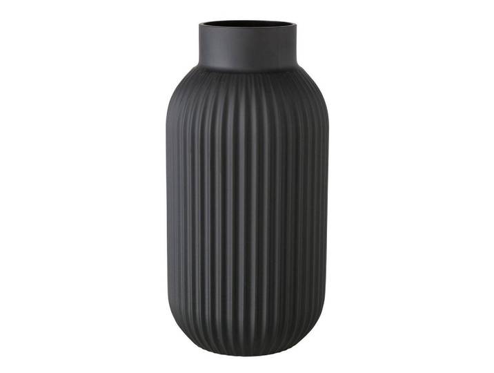 Boltze Home Vase Nordika, Schwarz, Glas, 30 cm, Dekoration, Vasen, Glasvasen