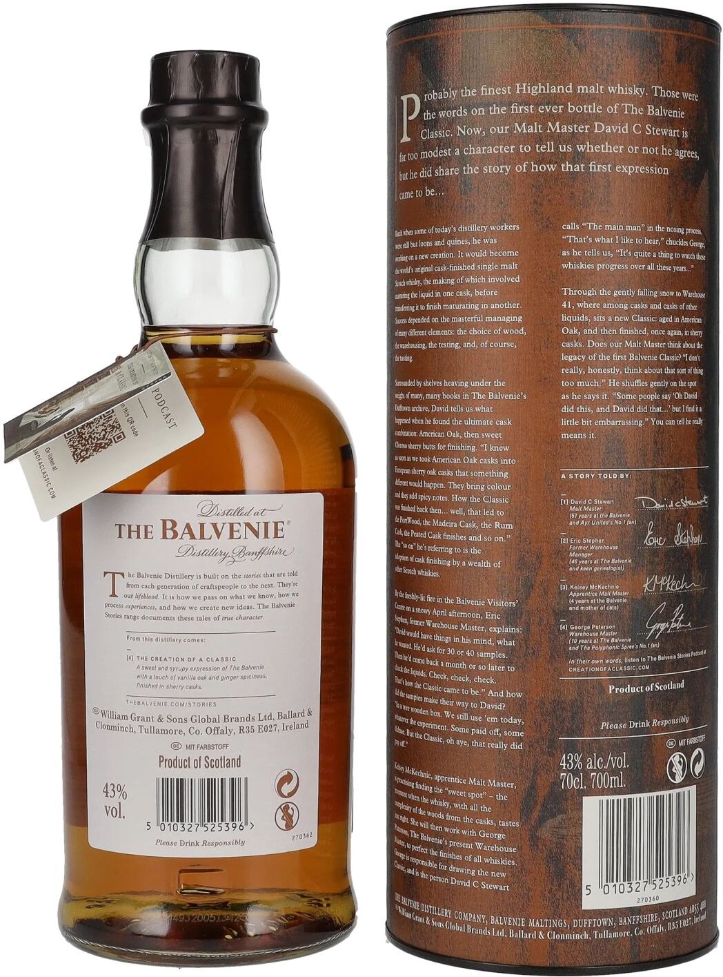 Balvenie Whiskey The Balvenie THE CREATION OF A CLASSIC 43% Vol. 0,7l in Geschenkbox