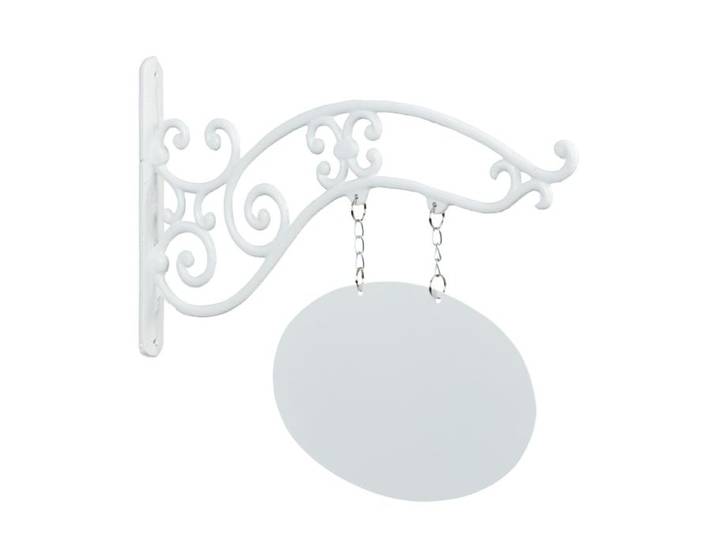 Relaxdays Gusseisen Wandschild zum Beschriften