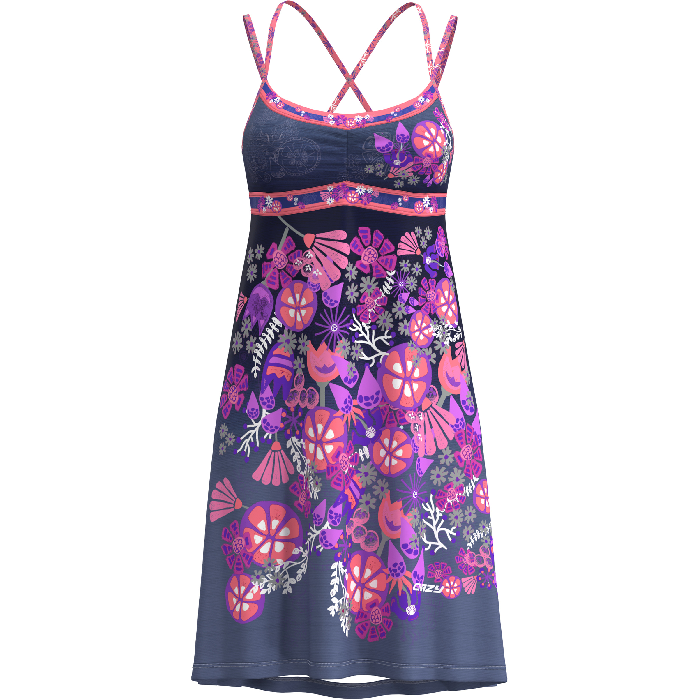 Crazy Kimera Kleid Damen Kleider lila Größe S Lifestyle Schnell trocknend