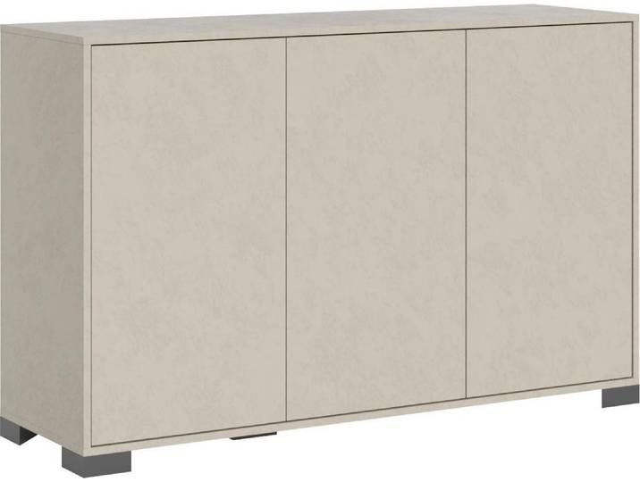 Buffet 3 Portes 130X40X83 Cm Lumina Cachemire