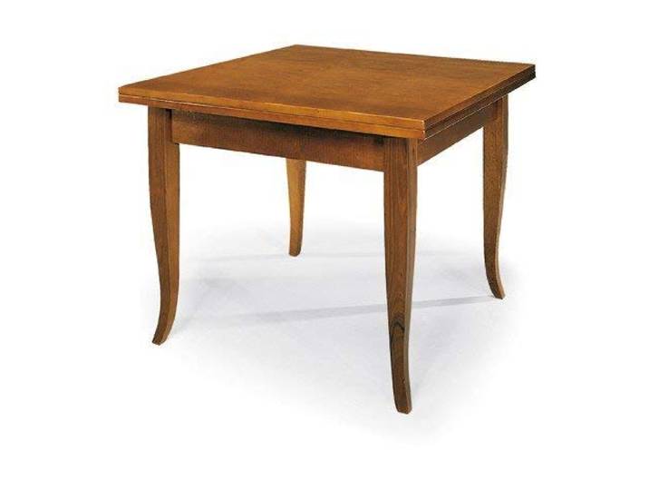 LIBEROSHOPPING.eu - LA TUA CASA IN UN CLIK Ausziehbarer Tisch Küche Wohnzimmer Quadrat zu öffnen buchen (80x80, Walnuss)