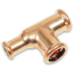 Kupfer Pressfitting T-Stück reduziert, verschiedene Größen (Ausführung: 18 - 15 - 15 mm)