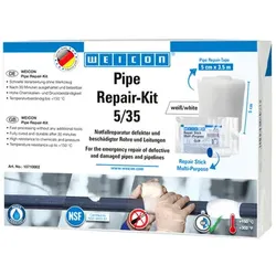 Pipe Repair-Kit | für die Notfall-Reparatur beschädigter Rohre und Leitungen | 3,5 m x 5 cm | altweiß