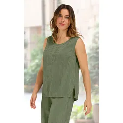 Viskose-Mix-Top in khaki in Größe 40 von DW-Shop, Khaki, 40