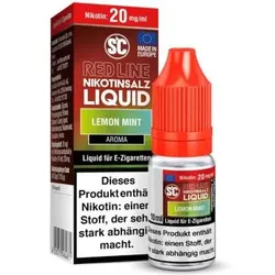 SC Red Line Lemon Mint NicSalt Liquid 10ml / 20mg
