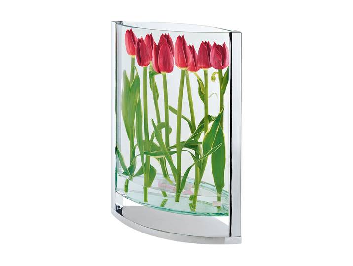Design Vase „Decade“ Transparent L, 26 x 26 cm Philippi
