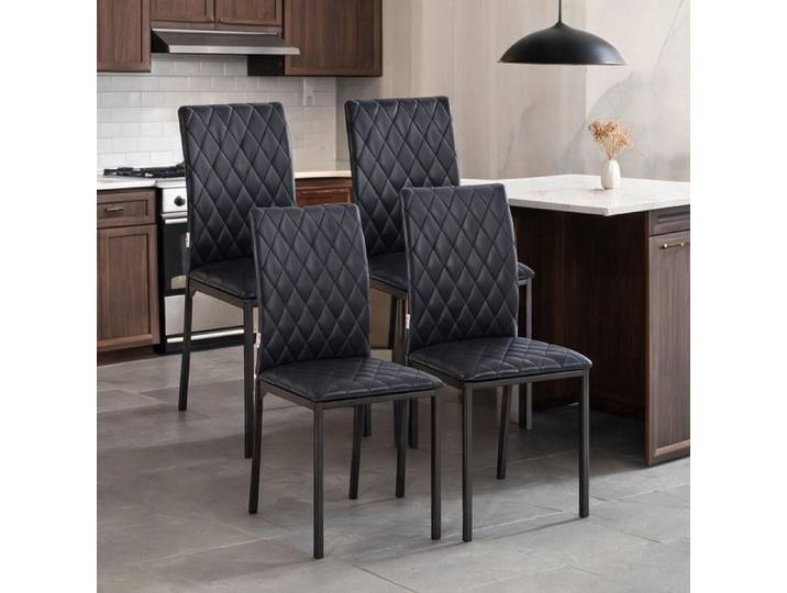 Dining Chairs and Benches with Noir Polychlorure De Vinyle and 19.7 x 16.1 x 35.8 in