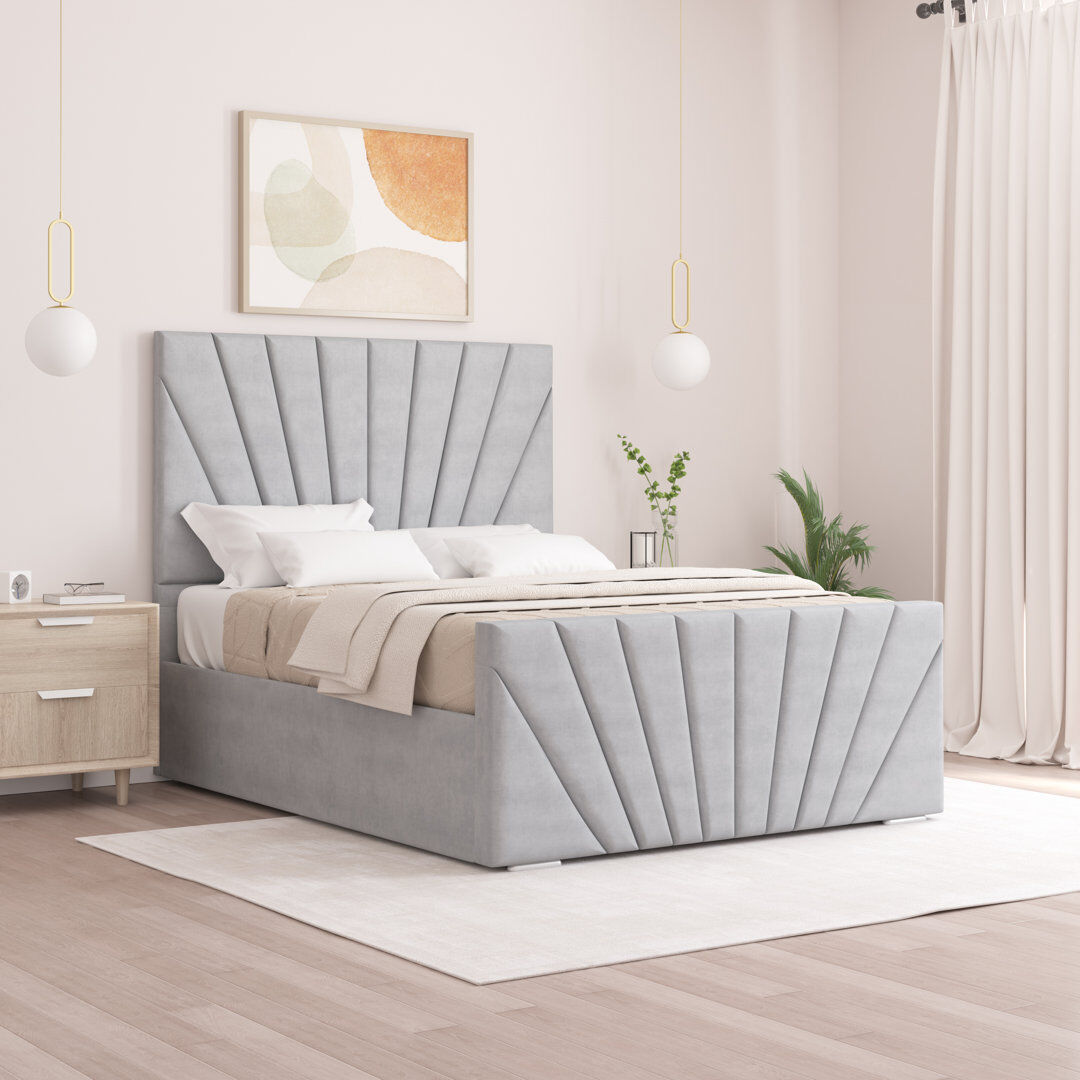 Fairmont Park Aayanah Upholstered Bed Light Silver Double (4'6)