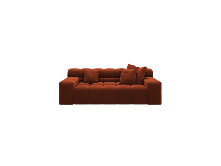 2-Sitzer Design Sofa „Hawaii“ Samt Terracotta chosen by Bloomingloft